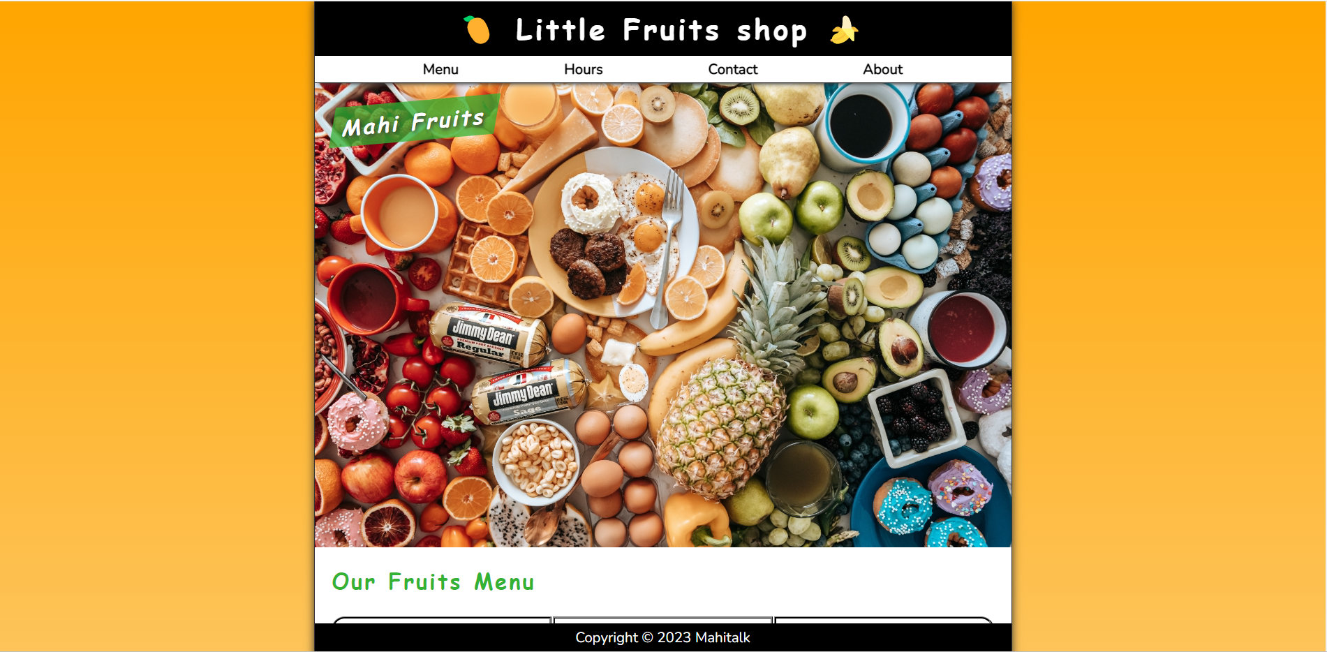 Fruits Selling App